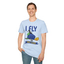 I Fly First Class T‑Shirt — Funny Travel Graphic Tee