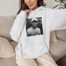 Vintage Baseball Player Hoodie — Classic Sports Graphic Pullover