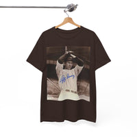 Vintage Babe Ruth Signed Photo T-Shirt — Retro Baseball Autograph Graphic Tee