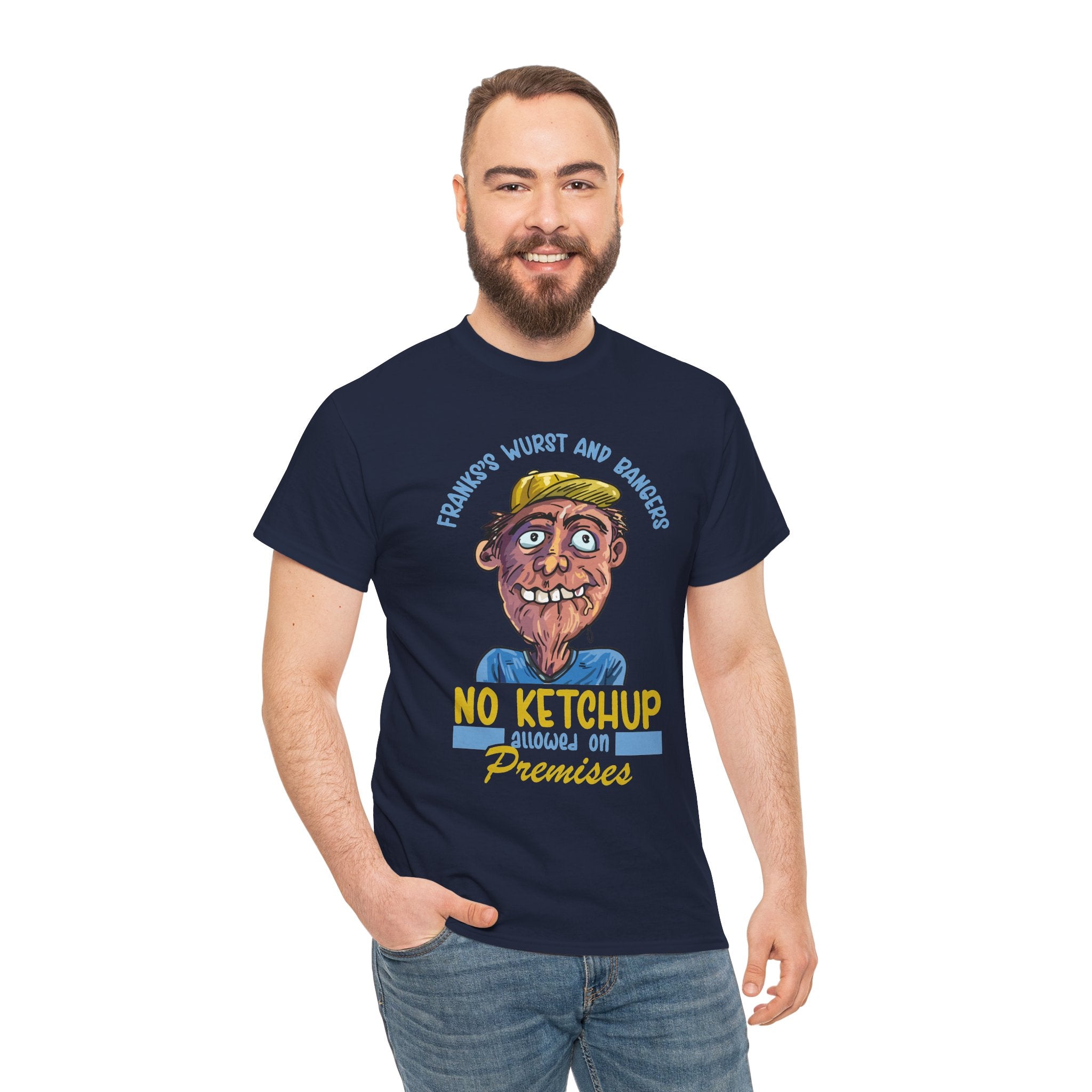 ''No Ketchup Allowed on Premises'' Funny Food Humor Graphic Tee