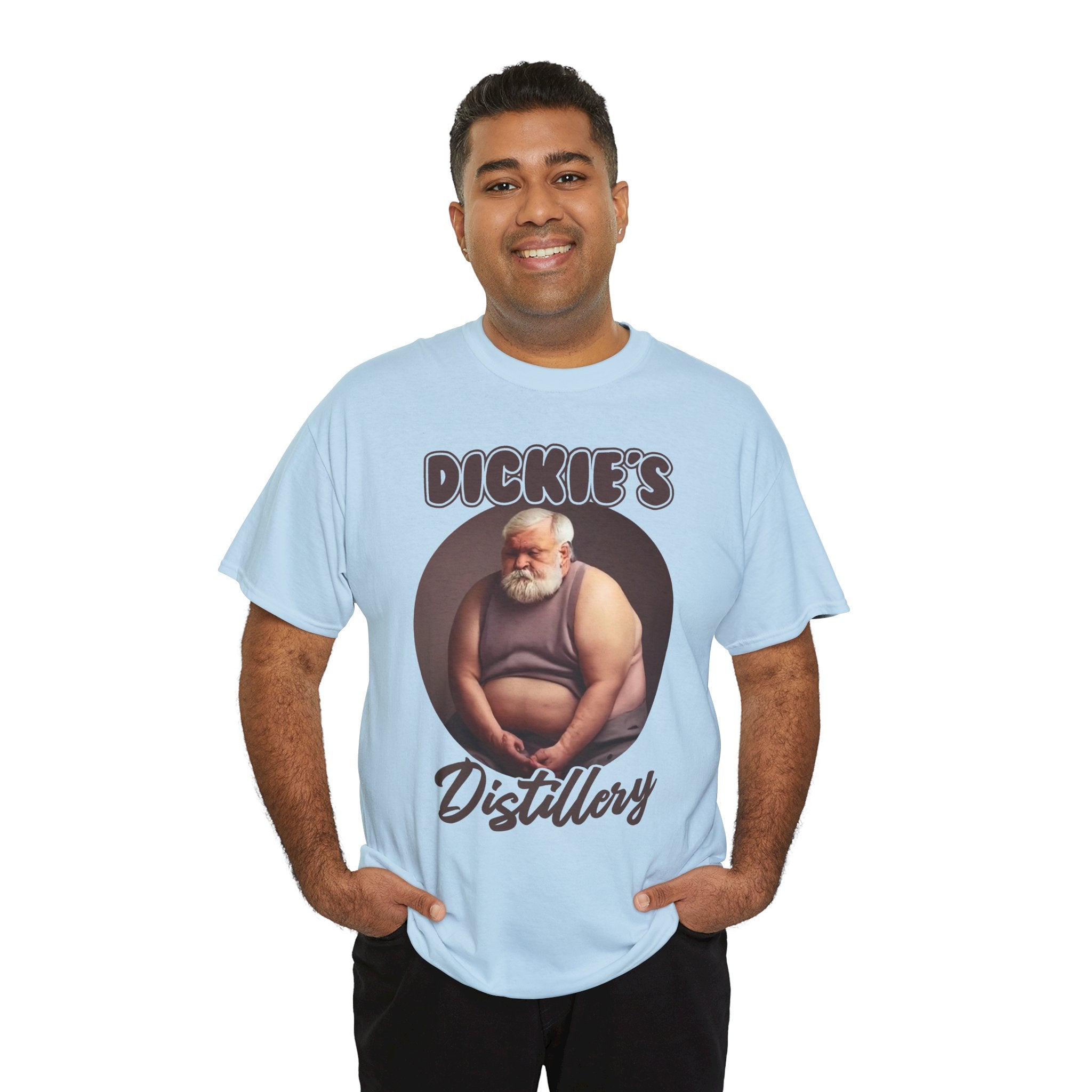 Distillery T‑Shirt — "Dickie's Distillery" Vintage Santa Illustration Tee