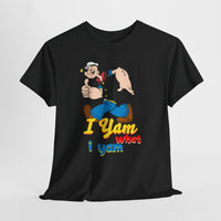 Retro Cartoon 'I Yam What I Yam' Graphic Tee