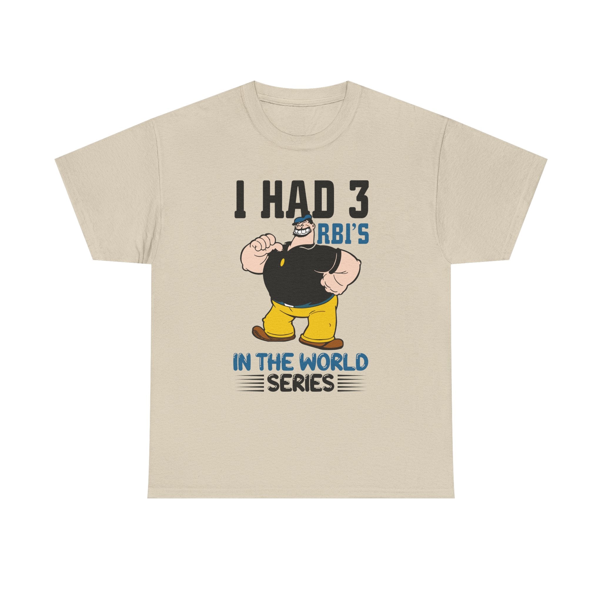 I Had 3 RBIs In the World Series Shirt - Funny Baseball Fan Graphic Tee