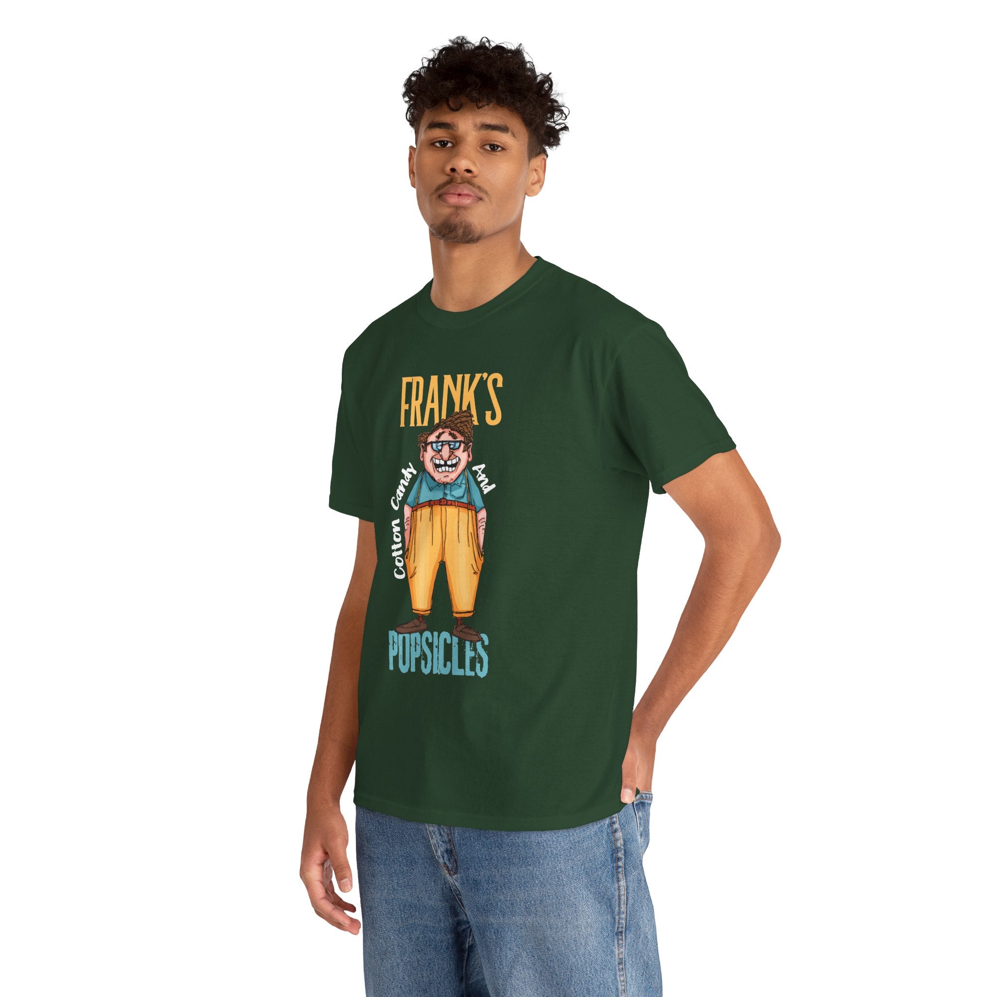 Frank's Cotton Candy & Popsicles T-Shirt – Funny Retro Cartoon Graphic Tee