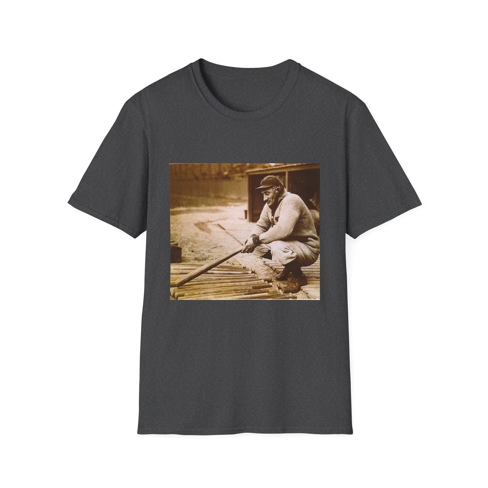 Vintage Fisherman Photo T-Shirt