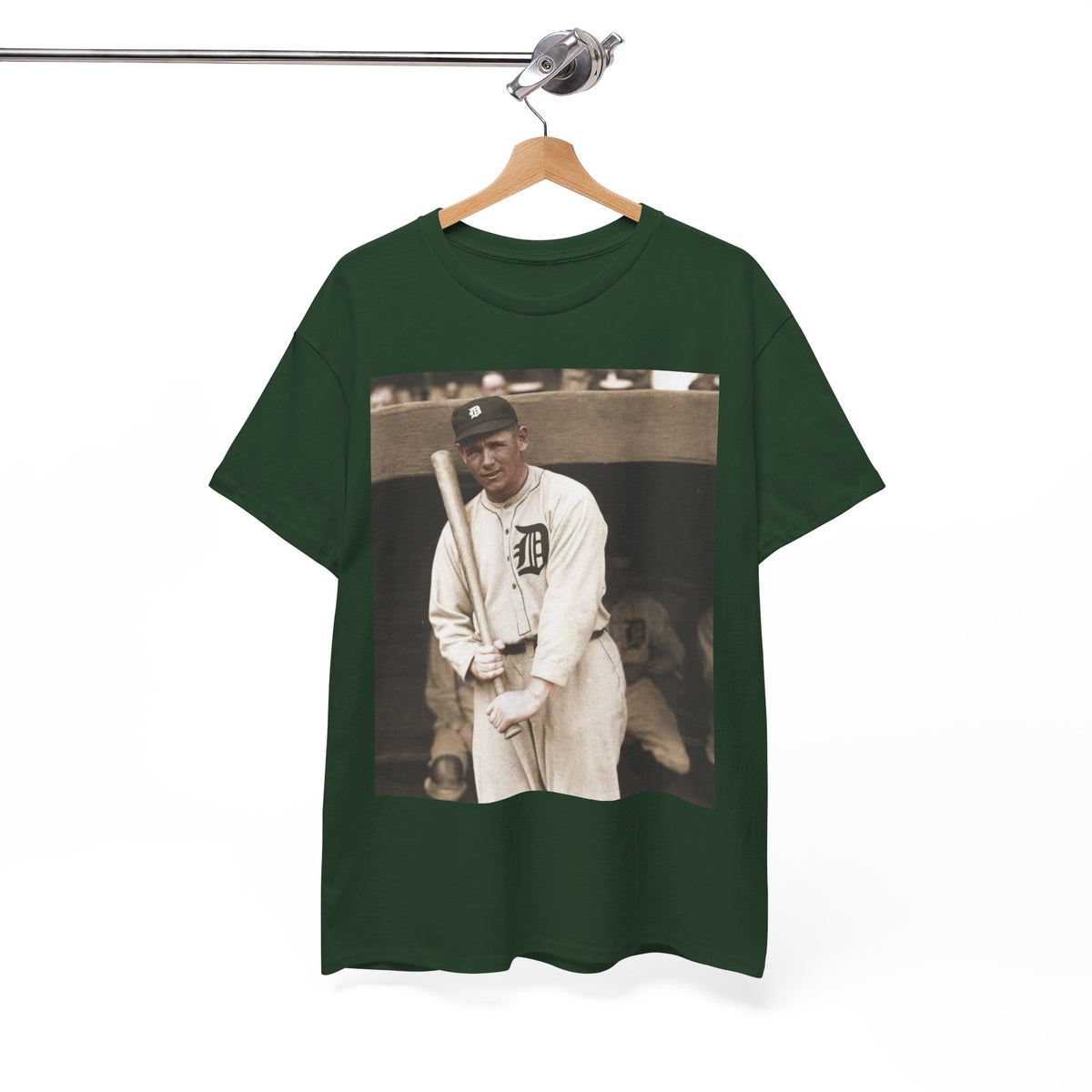Vintage Detroit Baseball Photo T-Shirt — Retro Sports Legend Graphic Tee