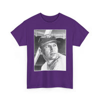 Vintage Baseball Portrait T-Shirt – Classic Retro Player Tee