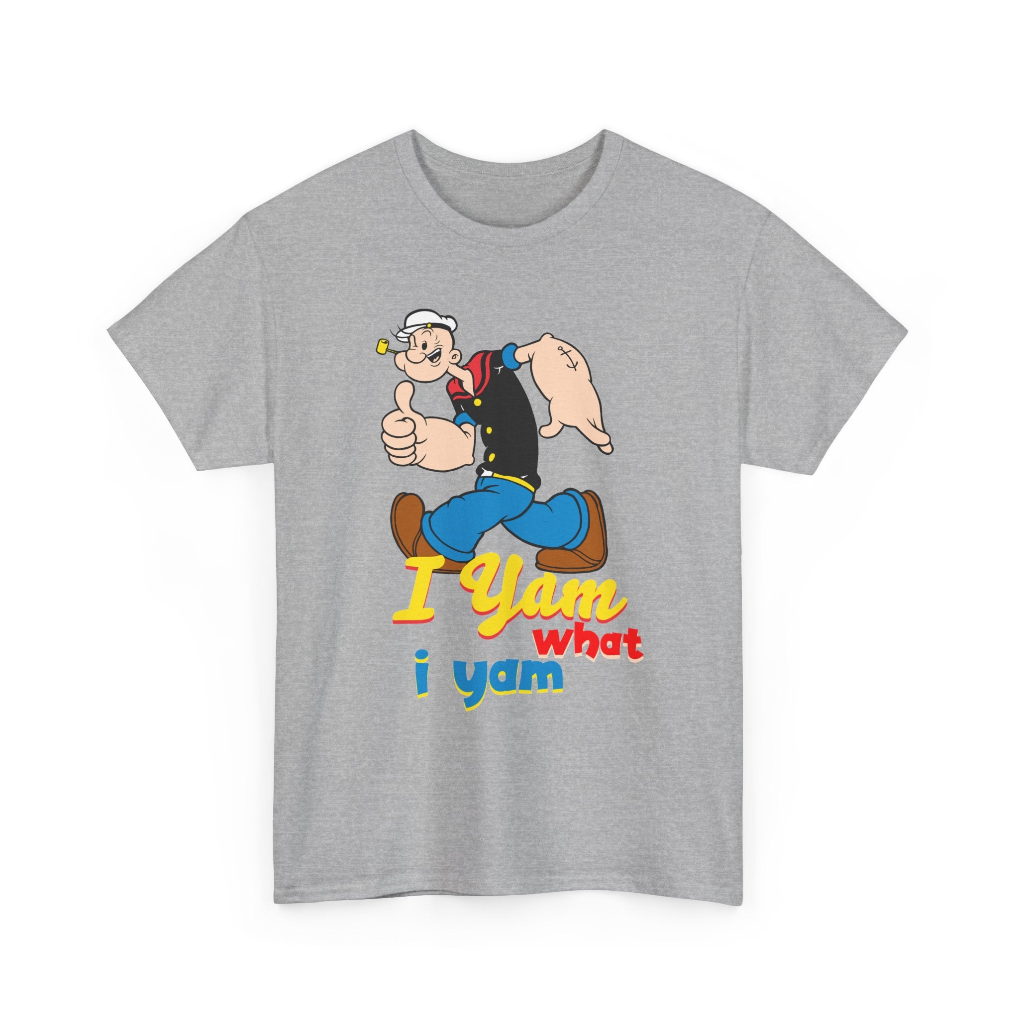 Retro Cartoon 'I Yam What I Yam' Graphic Tee