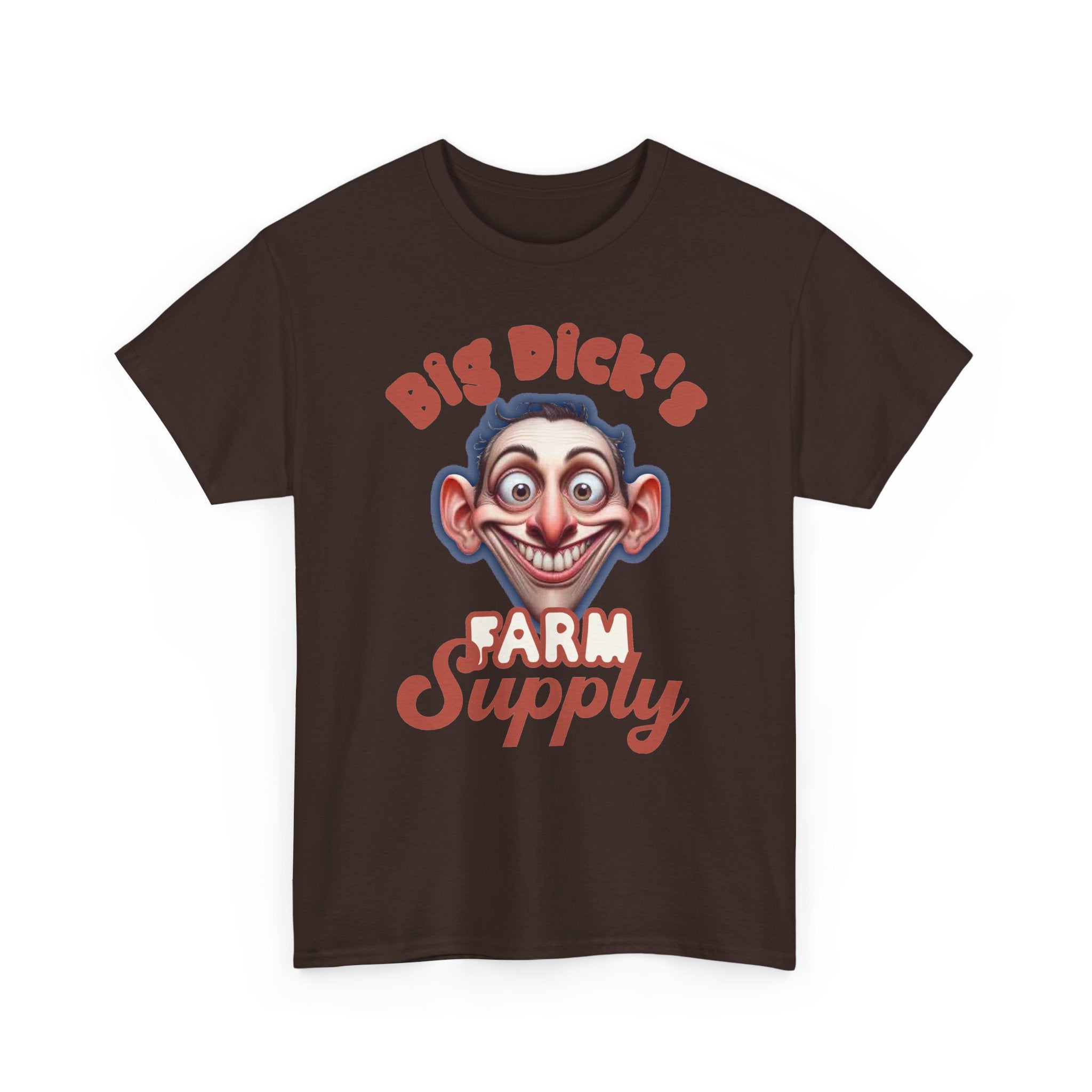 Graphic T‑Shirt — "Big Dick's Farm Supply" Vintage Cartoon Logo Tee