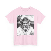 Vintage Baseball Catcher Portrait T-Shirt – Sports Tee
