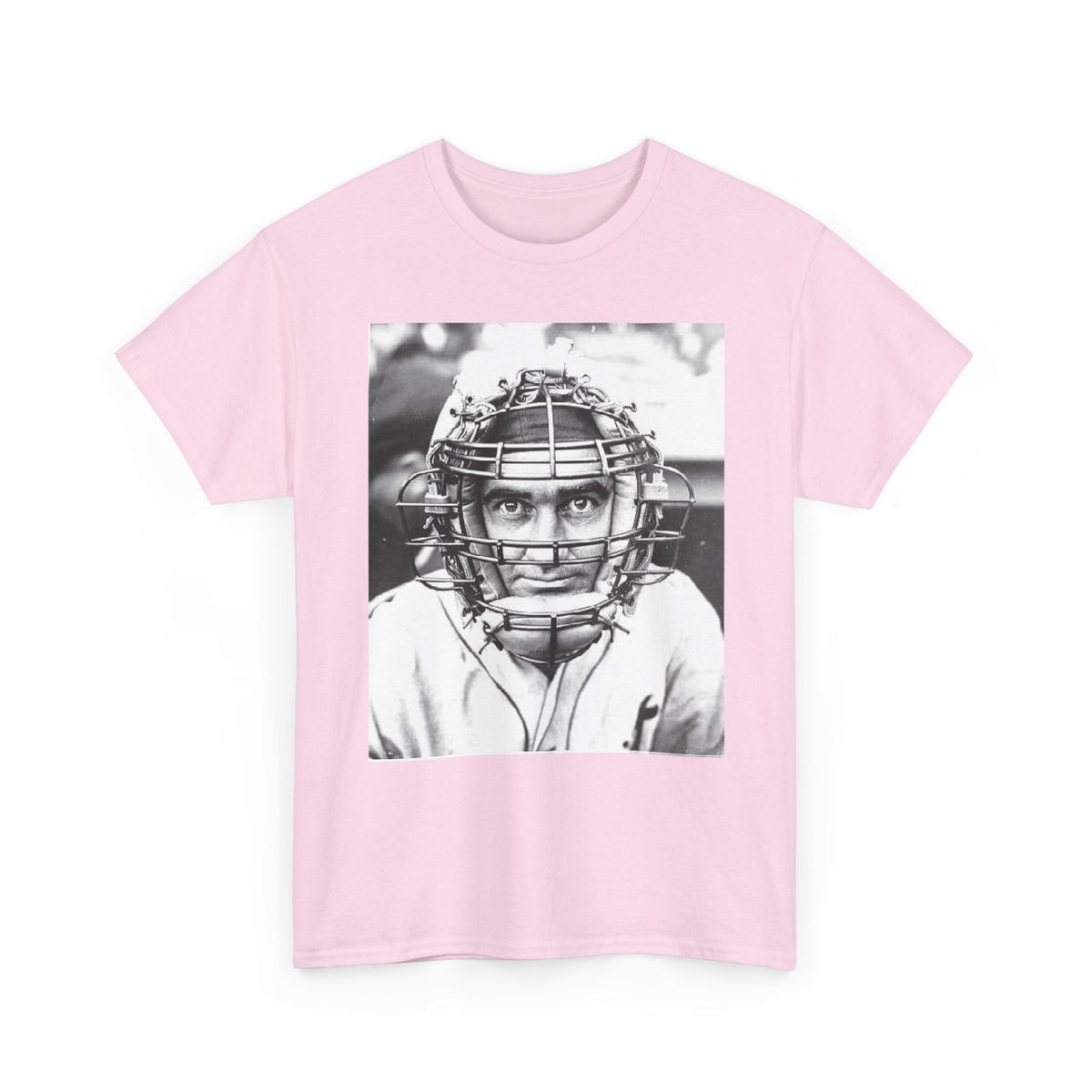 Vintage Baseball Catcher Portrait T-Shirt – Sports Tee