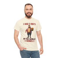 Baseball T‑Shirt — "I Had 3 RBI's in the World Series" Funny Fan Tee