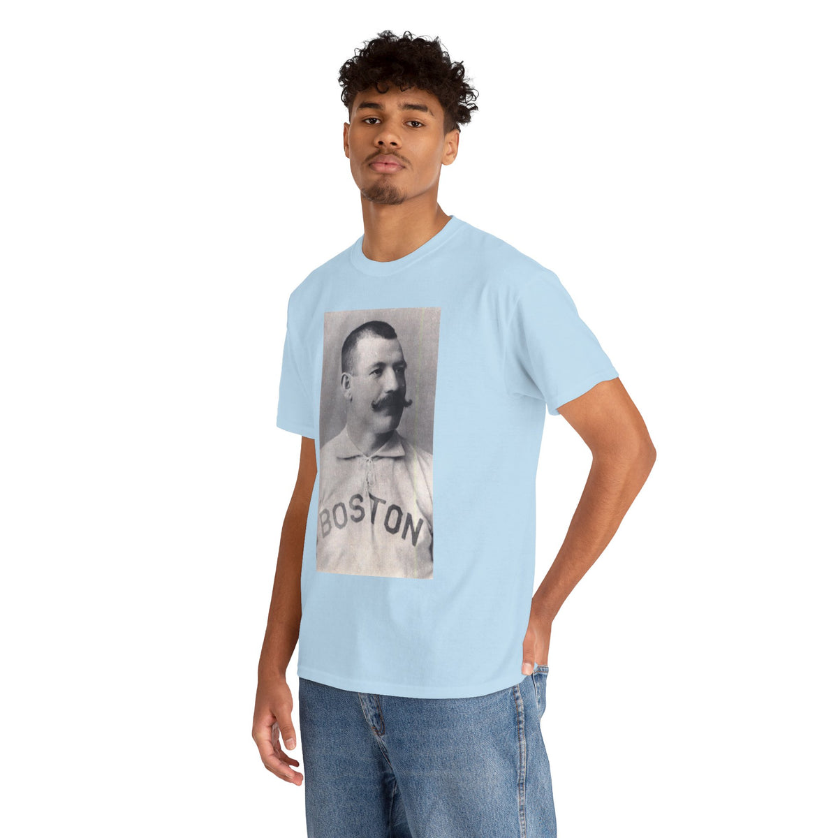 Vintage Boston Baseball Portrait T-Shirt – Retro Classic Baseball Graphic Tee