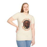 T-Shirt — "Bluto's Roller" Vintage Cartoon Portrait Tee (Rink & Slushies)