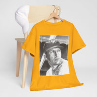 Vintage Baseball Portrait T-Shirt – Classic Retro Player Tee