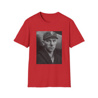 Vintage Baseball Portrait T-Shirt — Early 1900s Cleveland Player Photo