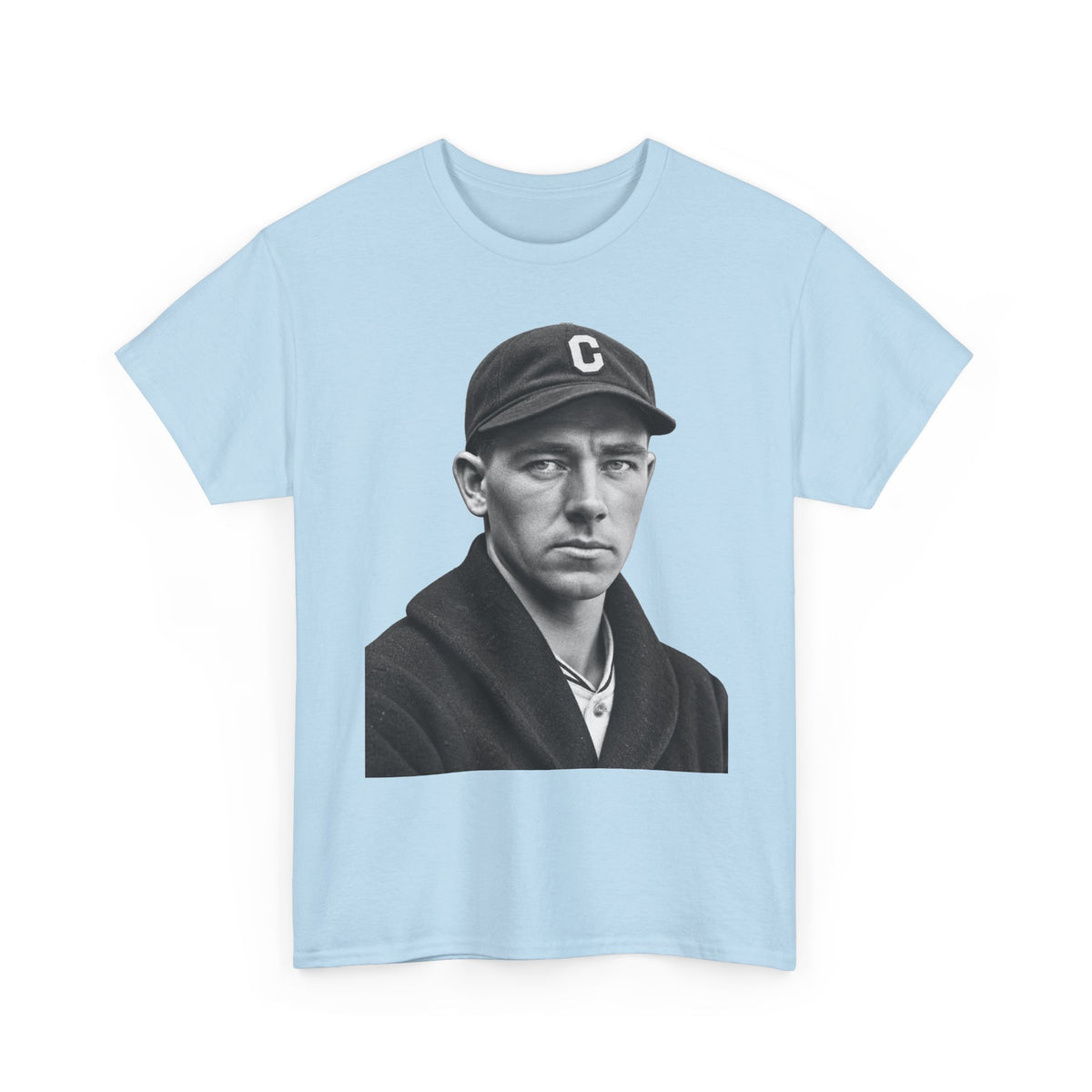 Vintage Baseball Player Portrait Tee