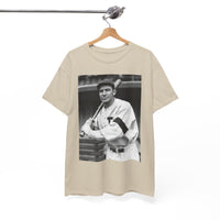 Retro Baseball Player T-Shirt - Old School Black & White Classic Legend Tee