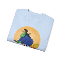 I Fly First Class — Funny Witch Halloween T-Shirt