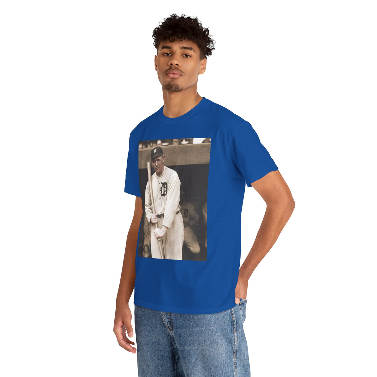 Vintage Detroit Baseball Photo T-Shirt — Retro Sports Legend Graphic Tee