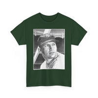Vintage Baseball Portrait T-Shirt – Classic Retro Player Tee