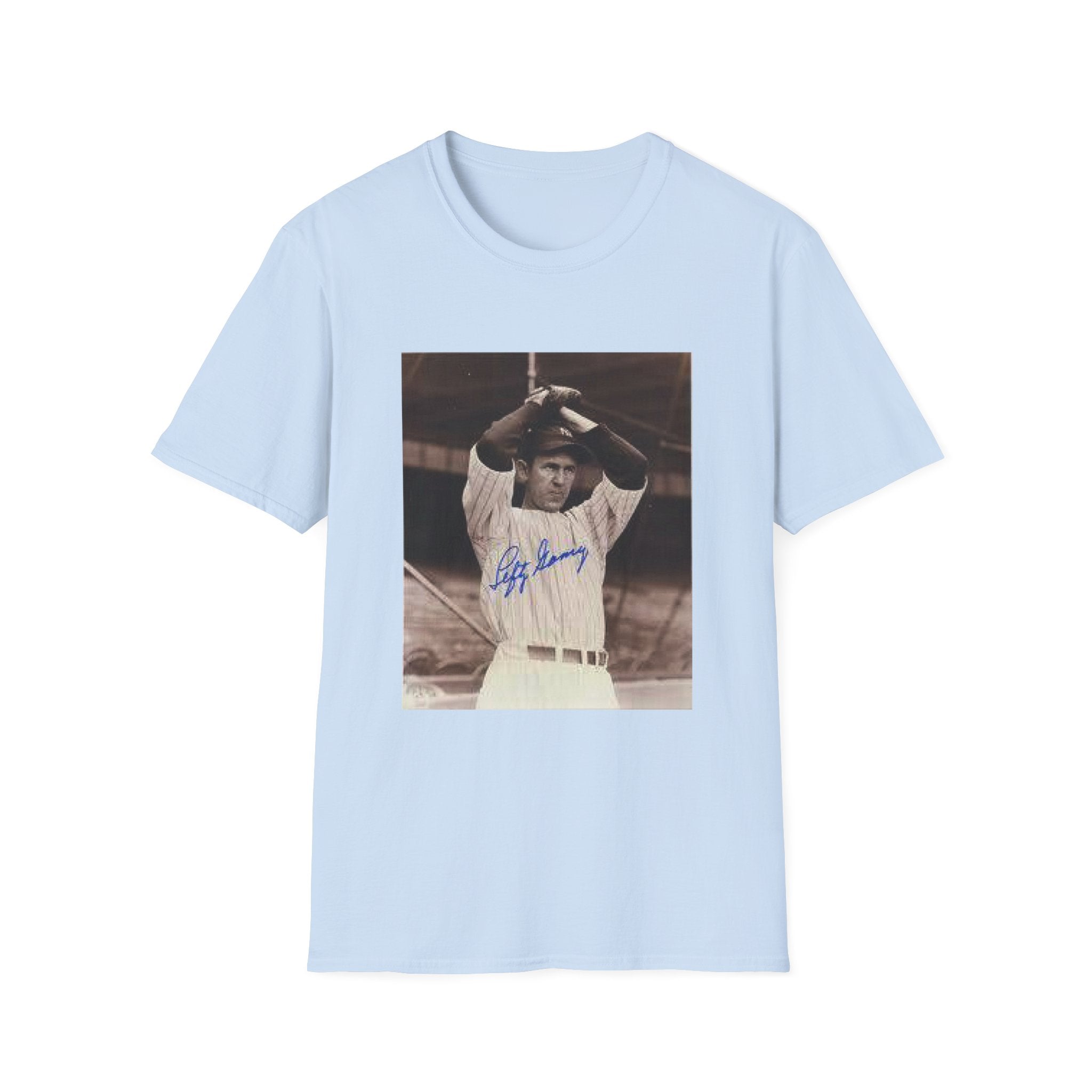 Vintage Baseball Photo T-Shirt — Iconic Signed Player Graphic Tee