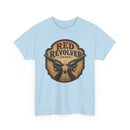 Red Revolver Graphic T-Shirt — Retro Western Guns Emblem