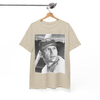 Vintage Baseball Portrait T-Shirt – Classic Retro Player Tee