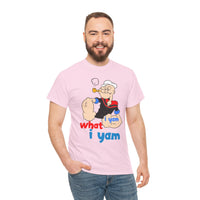 Popeye "I Yam What I Yam" Graphic Tee — Retro Cartoon Sailor Humor T-Shirt