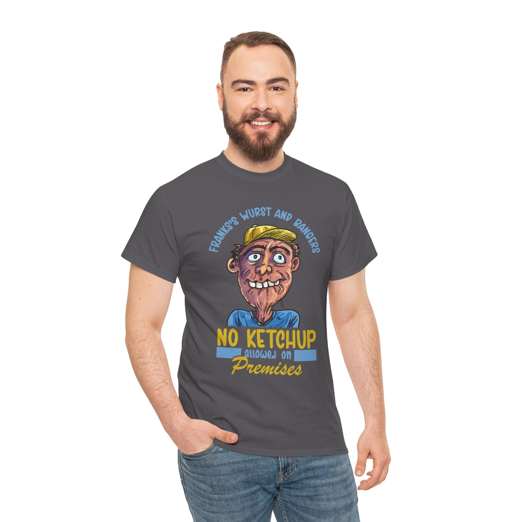 ''No Ketchup Allowed on Premises'' Funny Food Humor Graphic Tee
