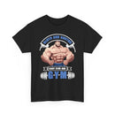 Gym T-Shirt — "Strong & Unstoppable: Built by the Gym" Muscle Fitness Tee