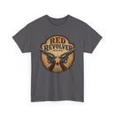 Red Revolver Graphic T-Shirt — Retro Western Guns Emblem