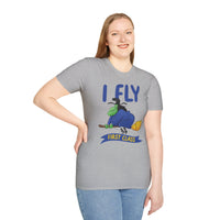 I Fly First Class T‑Shirt — Funny Travel Graphic Tee