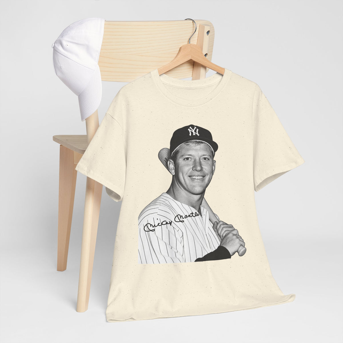 Vintage Baseball T-Shirt – Signed Roger Maris Portrait Tee