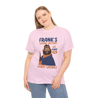 Frank’s Weenie Factory T-Shirt — "We Have the Wurst Weenies" Cartoon Tee