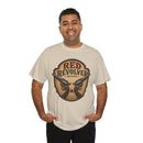 Red Revolver Graphic T-Shirt — Retro Western Guns Emblem