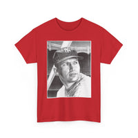 Vintage Baseball Portrait T-Shirt – Classic Retro Player Tee