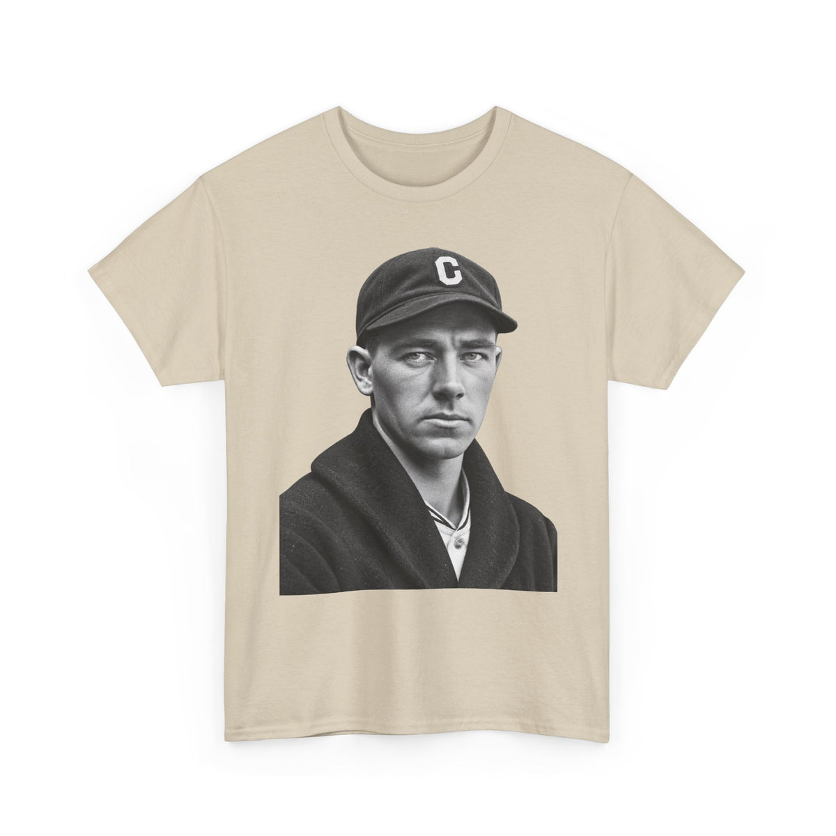 Vintage Baseball Player Portrait Tee