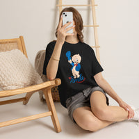 Retro Cartoon Pig 'Just Smile' T-Shirt