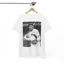 Retro Baseball Player T-Shirt - Old School Black & White Classic Legend Tee