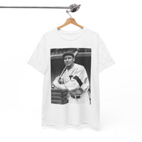 Retro Baseball Player T-Shirt - Old School Black & White Classic Legend Tee