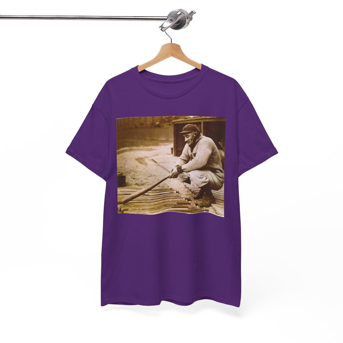 Vintage Baseball Photo T-Shirt – Retro Classic Baseball Player Tee