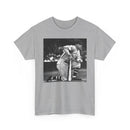 Vintage Baseball Photo T-Shirt – Classic Kneeling Player Graphic Tee