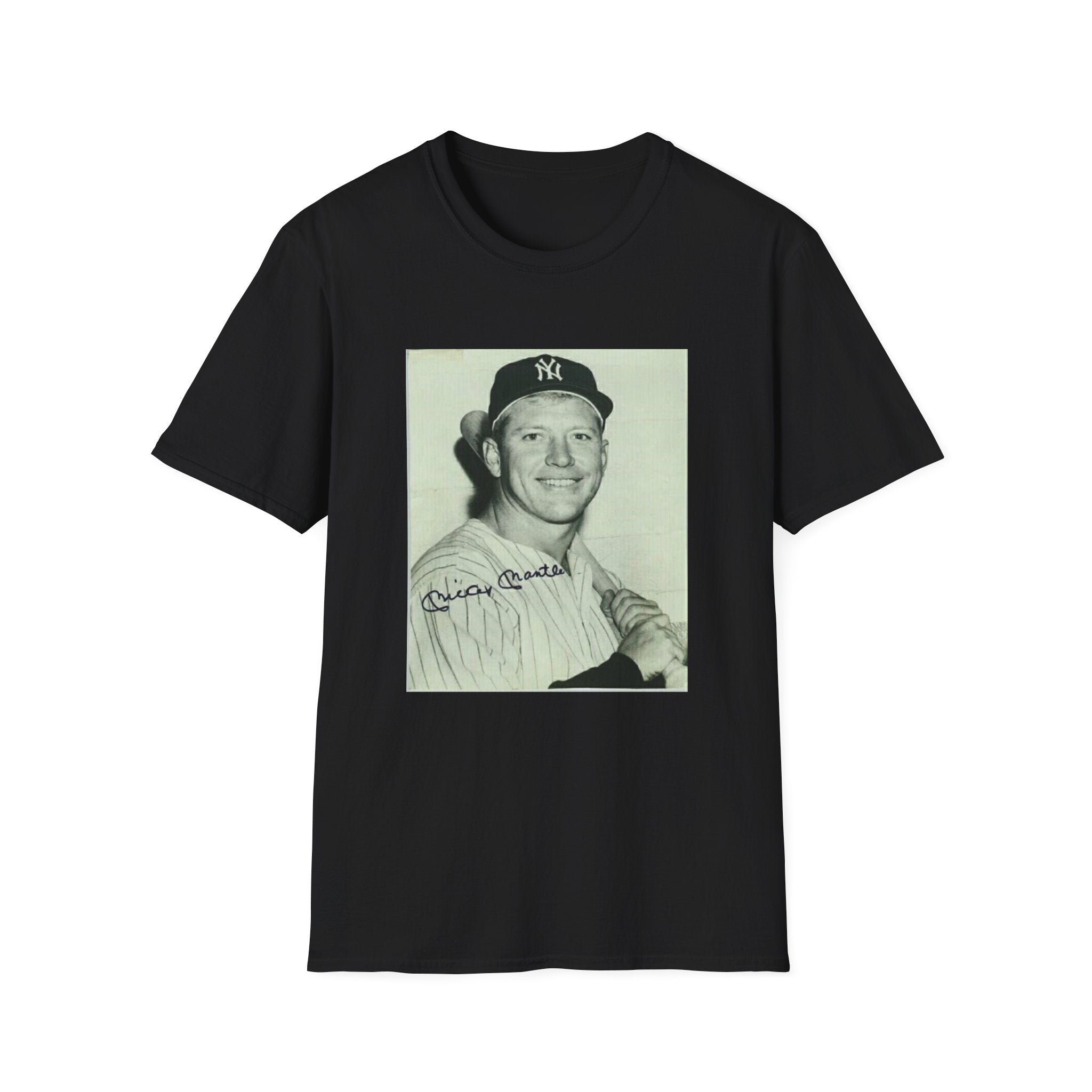 Vintage Baseball Photo T-Shirt — Signed Portrait Graphic Tee