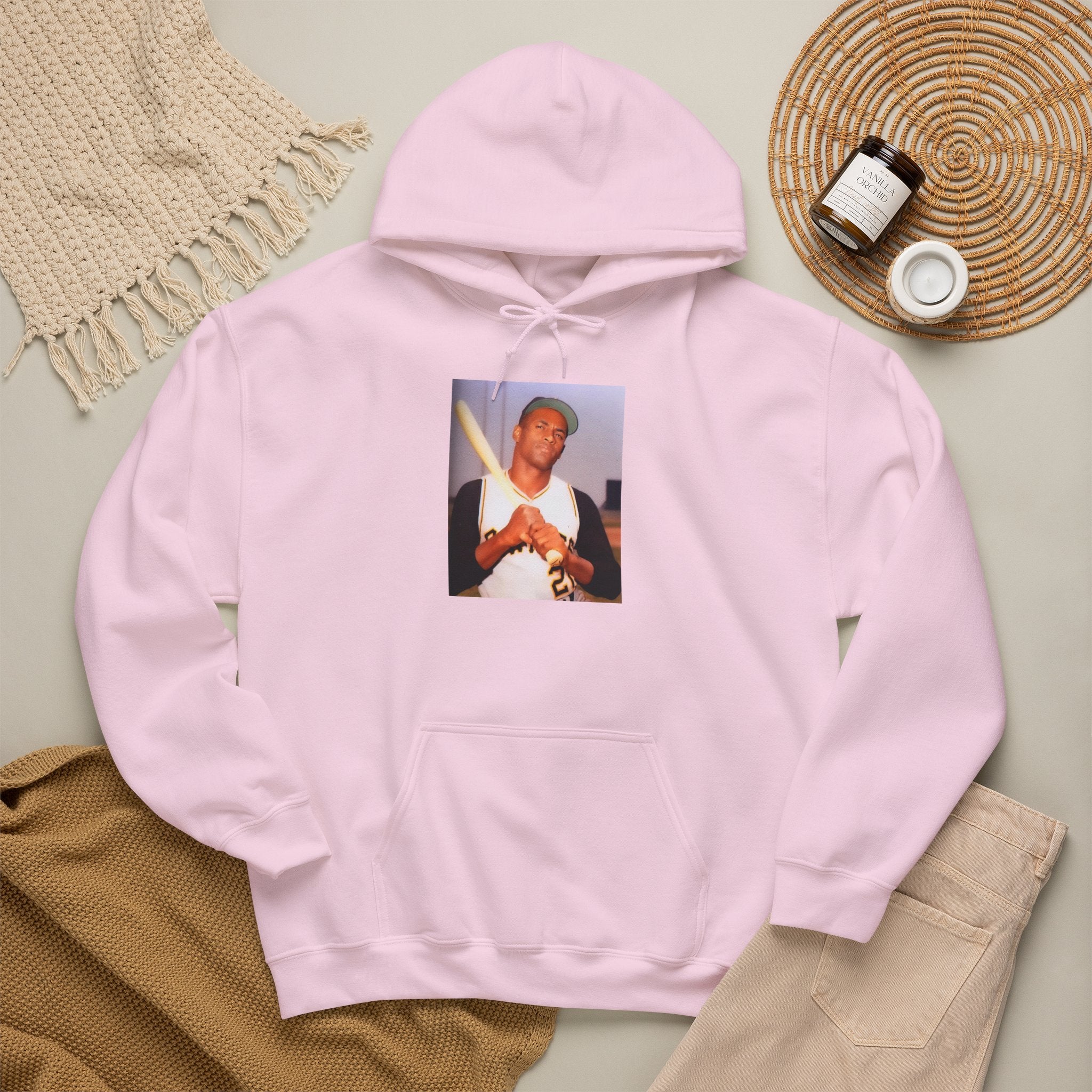 Photo Graphic Hoodie — Vintage Portrait Print Pullover