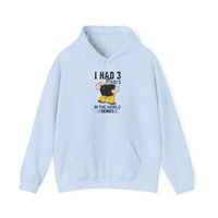 I Had 3 RBIs In the World Series Funny Baseball Fan Retro Cartoon Graphic Hoodie