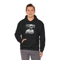 Vintage Baseball Player Hoodie — Classic Sports Graphic Pullover
