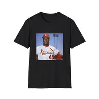Baseball Graphic T-Shirt — Vintage Cardinals Player Photo Tee