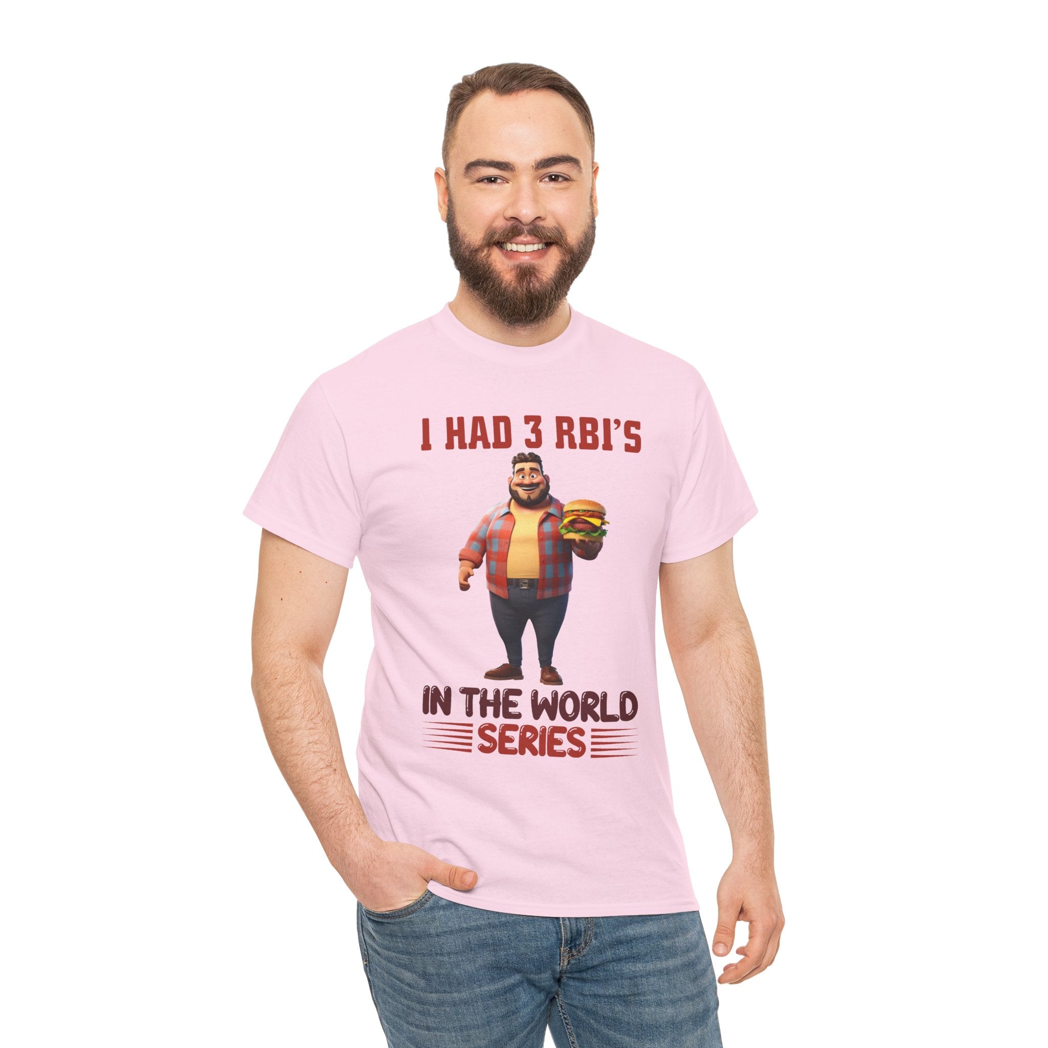 Baseball T‑Shirt — "I Had 3 RBI's in the World Series" Funny Fan Tee