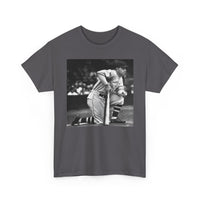 Vintage Baseball Photo T-Shirt – Classic Kneeling Player Graphic Tee